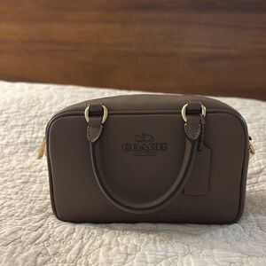 Coach Small Satchel, Dark Stone